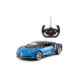 Carro De Controle Remoto Rastar Bugatti Chiron 1:14 Scale Blue