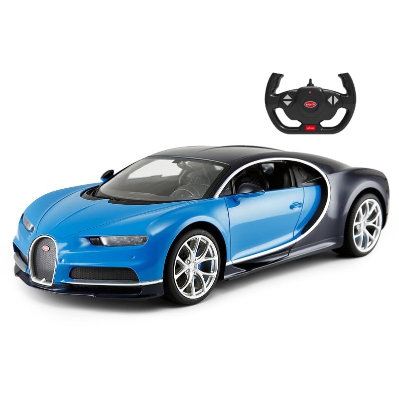 Carro De Controle Remoto Powertrc Bugatti Chiron 1:14 Scale Blue