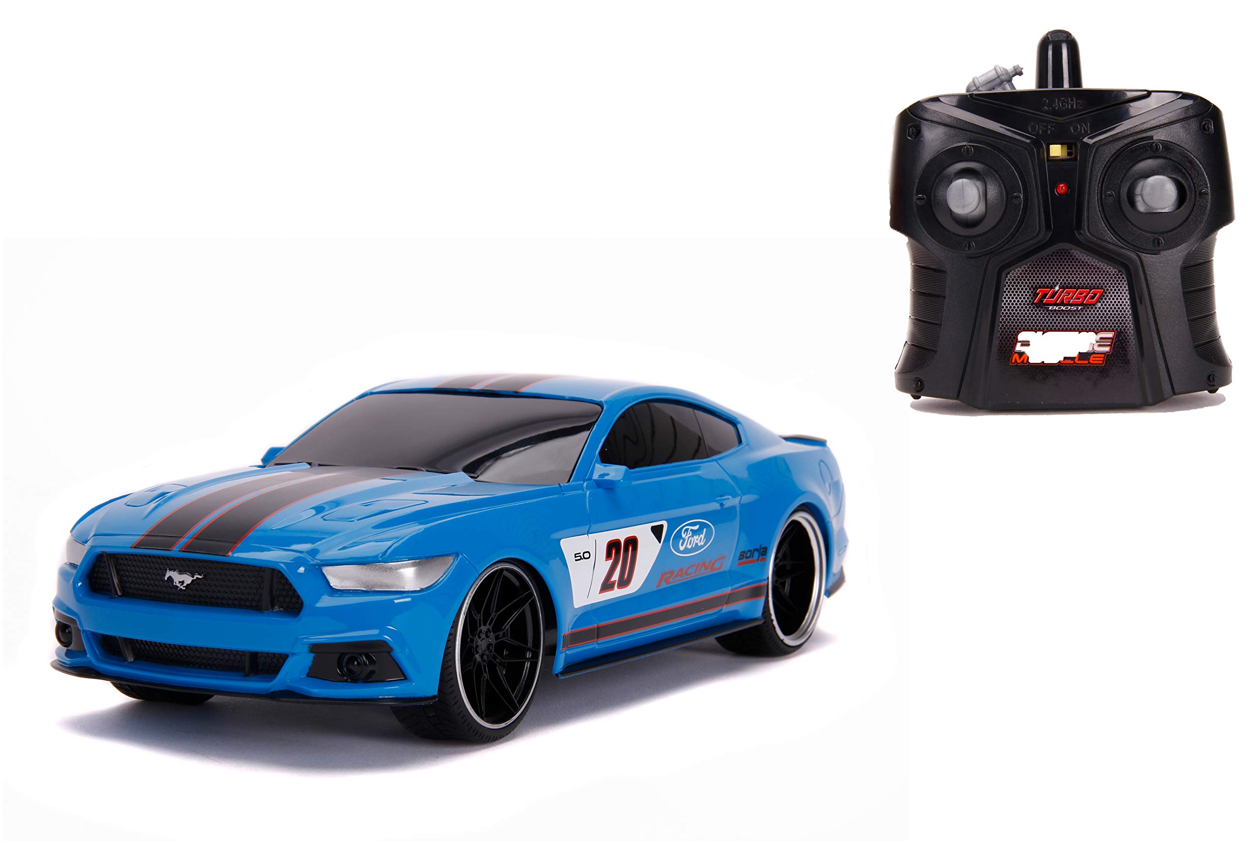 Carro De Controle Remoto Jada Toys Bigtime Muscle 2015 Ford Mustan