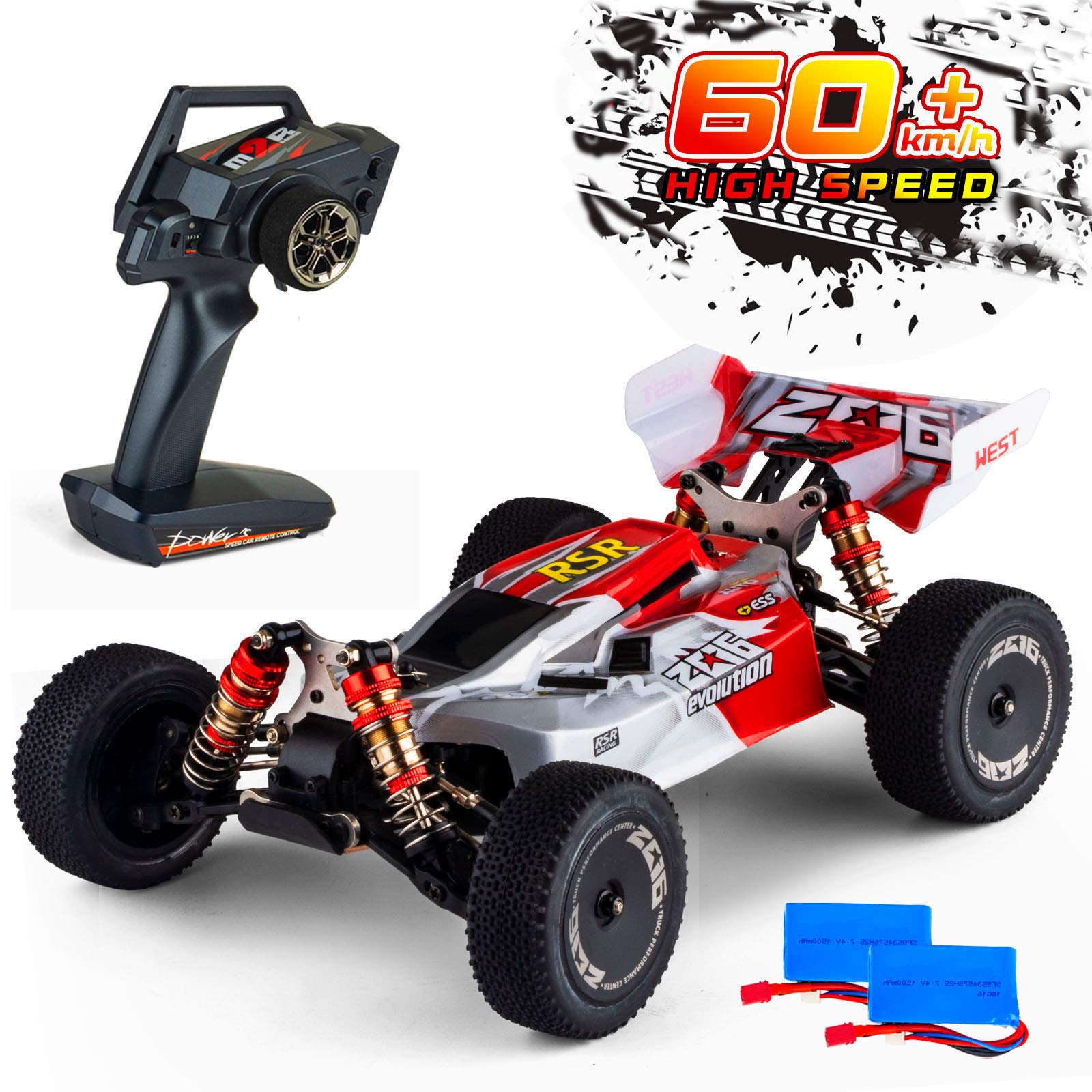 Carro De Controle Remoto Wltoys 144001 60+ Kmh 1:14 Scale Para Crianças