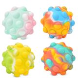 Brinquedo Sensorial Fidget Toy Tirdkid Pop Ball 3d Bubble, 4 Pacotes