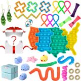 Conjunto De Brinquedos Fidget Kowook 33 Unidades Pop Push Sensory Stress Relief