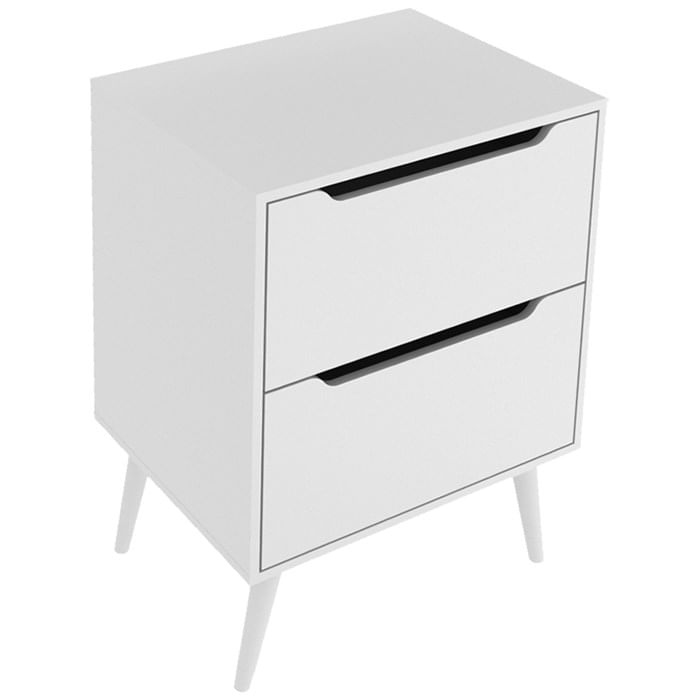 Gabinete Para Banheiro 60 Cm Com 2 Gavetas Bn3639 Branco Tecno Mobili