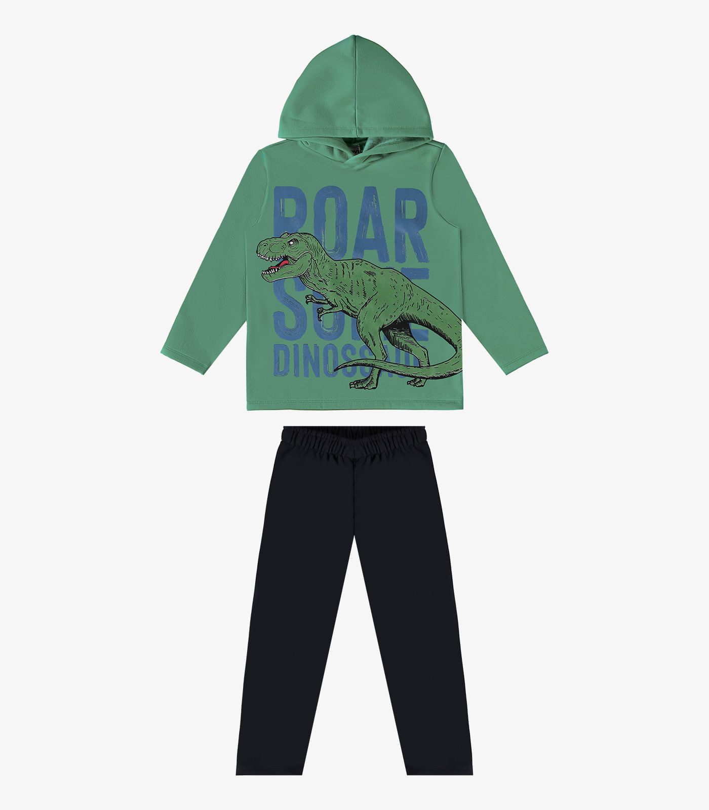 Conjunto Infantil Blusão Com Calça Rovi Kids Verde 3