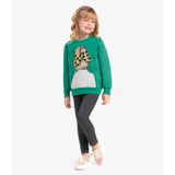 Conjunto Infantil Blusão Com Legging Rovi Kids Verde 1
