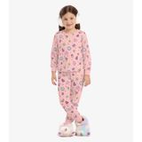 Pijama Infantil Feminino Em Meia Malha Rovi Kids Rosa 6