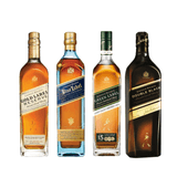 Whisky Johnnie Walker Double Black+ Gold+ Green + Blue Label