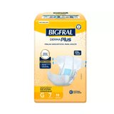 Fralda Geriátrica Bigfral Derma Plus G Com 7 Unidades