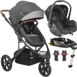 Carrinho De Bebe Bebe Conforto Base Isofix Kiddo Trek Cinza