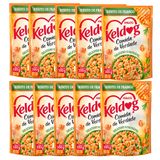 Kit Com 10 Ração Úmida Sachê Keldog Cães Risoto De Frango 100g