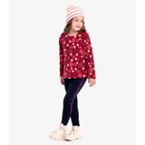 Conjunto Infantil Blusa Com Legging Rovi Kids Vermelho 4