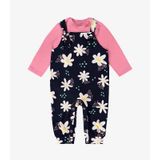 Conjunto Infantil Body Com Macacão Rovi Kids Azul Gg