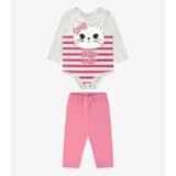 Conjunto Infantil Body Com Legging Rovi Kids Cinza G