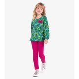 Conjunto Infantil Blusa Com Legging Rovi Kids Verde 4