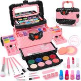 Kit De Maquiagem Infantil De 54 Peças Para Meninas, Conjunto De Cosméticos Finge Play Lavável Princess Real, Brinquedos Com Espelho, Presentes De Ani