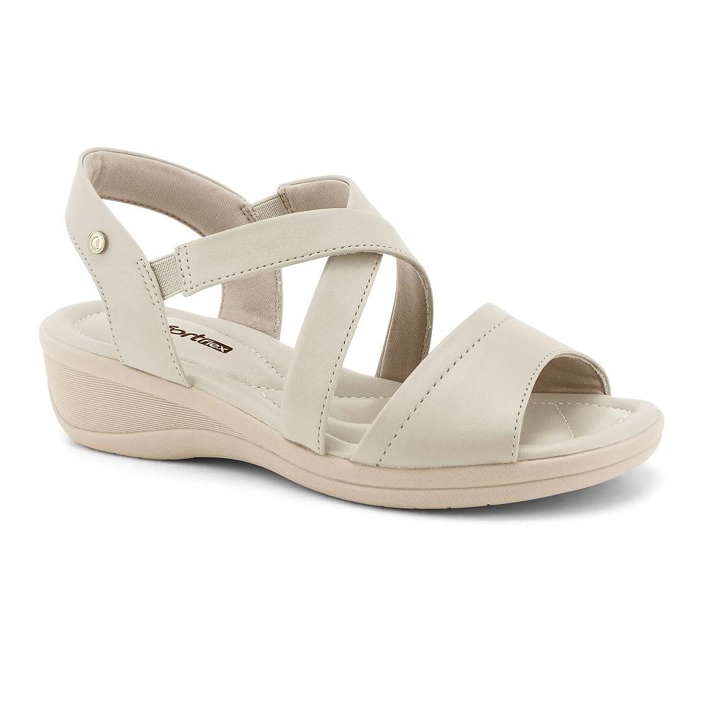 Sandalia Comfortflex Napa Vest Plus Ref 2388404-2 Bege 036