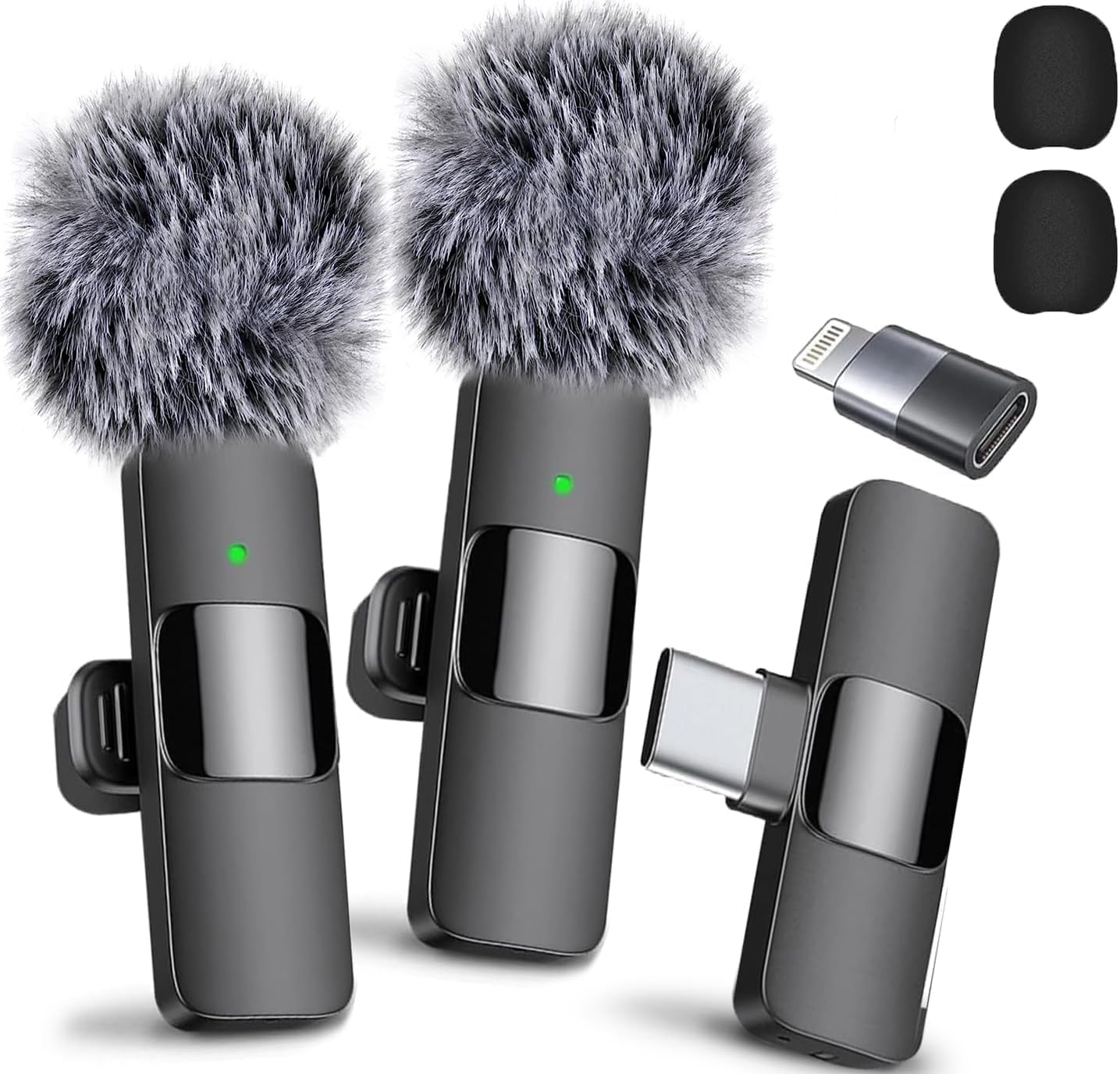 Microfone De Lapela Sem Fio Mini Mic Pro 2024 Para Iphone