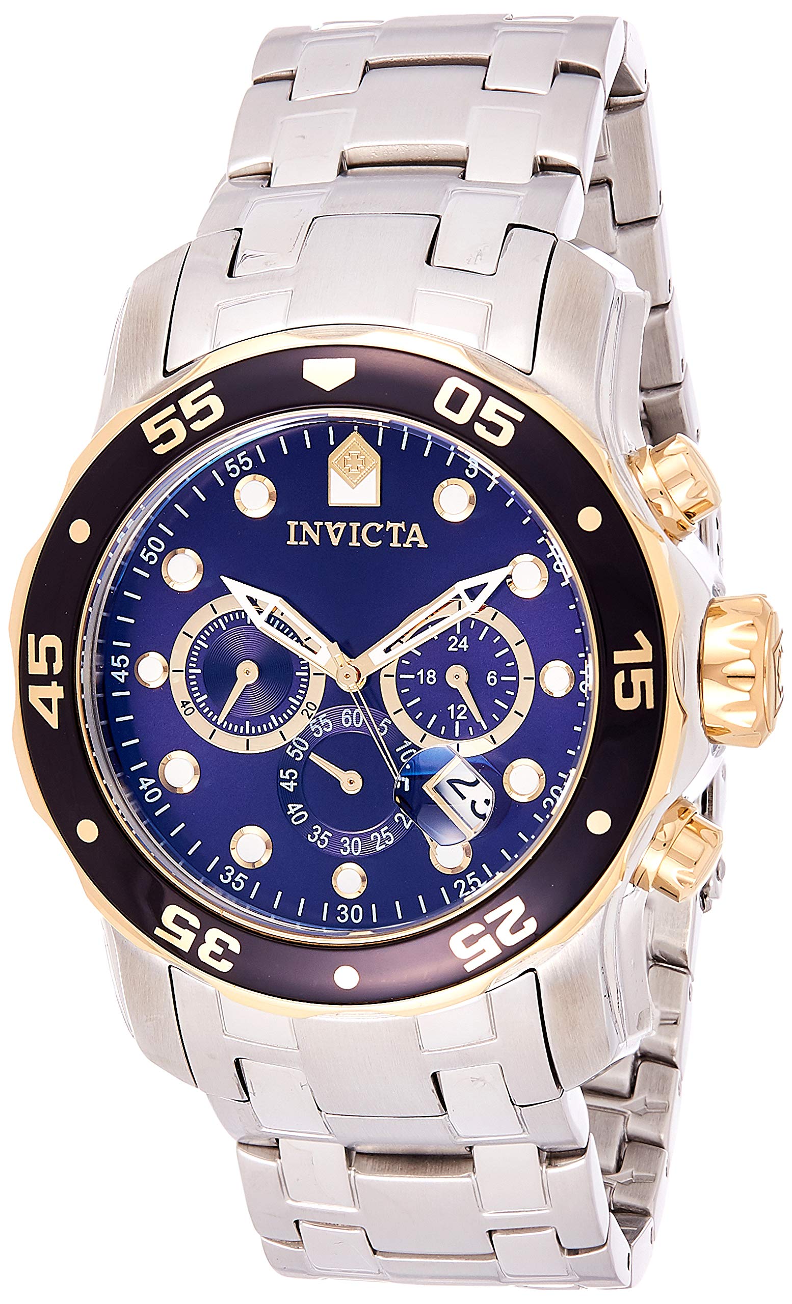 Invicta Masculino 80041 Pro Diver Cronógrafo Azul Dial Stainl