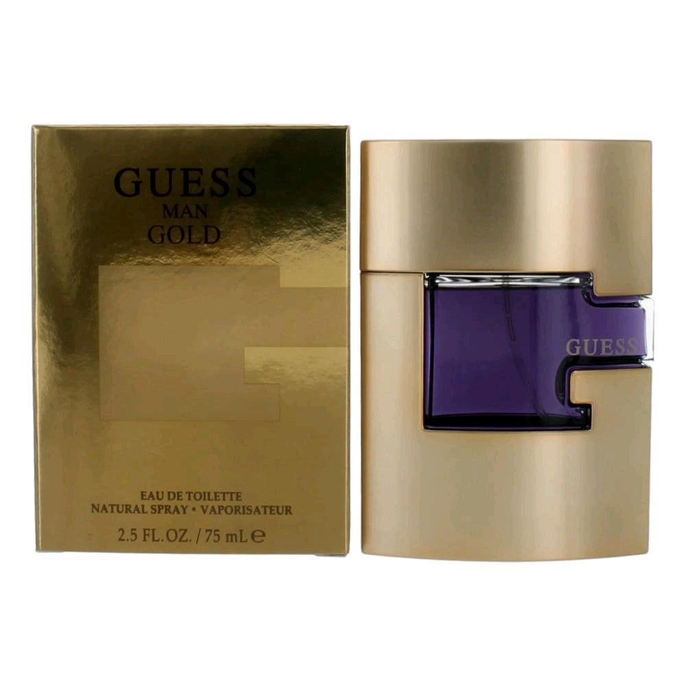 Guess Gold Por Guess, 2,5 Oz Eau De Toilette Spray Para Homens