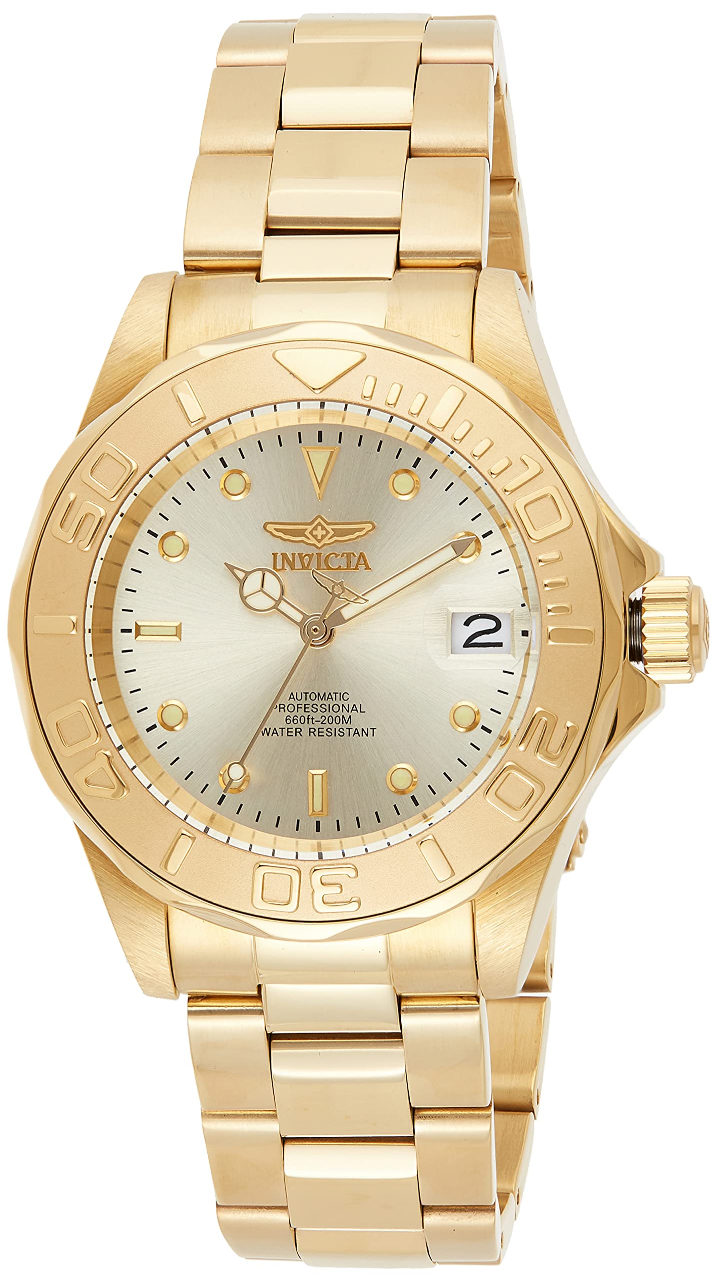 Relógio Masculino Automático Pro Diver Com Gold Tone Sta