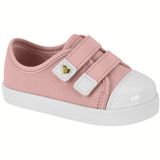 Tênis Infantil Meninas Casual Conforto Molekinha 2118.576.21346 - Rosa/branco - 19