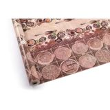 Toalha De Mesa Carinho Rolo 1,37m X 30m Grão De Café Kapazi