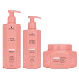 Shampoo, Condicionador E Conjunto De Tratamento Schwarzkopf Fibre Clini