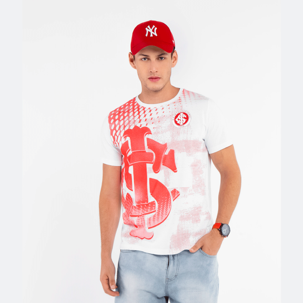 Camisa Internacional Momentus Careca Meia Malha Branca