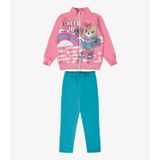 Conjunto Infantil Jaqueta Com Legging Rovi Kids Rosa 10