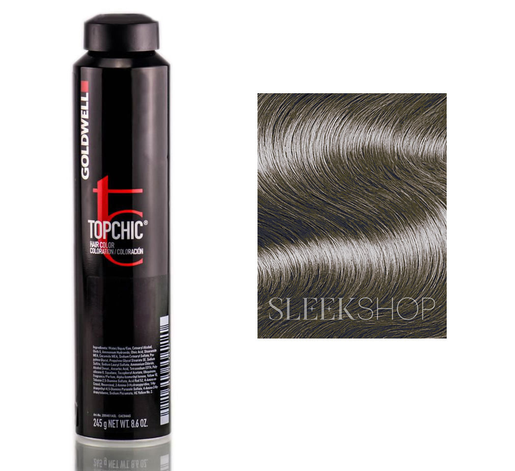 Cor De Cabelo Goldwell Topchic, Vasilha De 8,6 Onças, 5bg, Marrom Claro