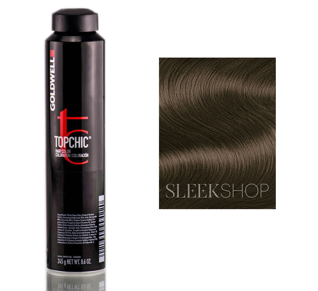 Cor De Cabelo Goldwell Topchic, Vasilha De 8,6 Onças 7g Hazel