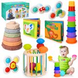 Brinquedo Balnore 6 Em 1 Para Bebês De 6 A 36 Meses Com Pano De Identificação