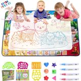 Brinquedo Infantil Water Doodle Mat Moontoy Com Canetas Mágicas De 3 Anos Ou Mais