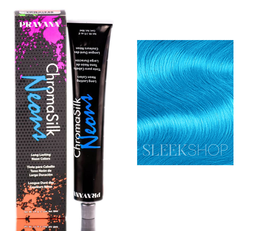 Tintura De Cabelo Pravana Chromasilk Vivids Neons Neon Blue