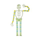 Brinquedo De Halloween Velobiz Fidget Skeleton Glow Transformer