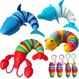 Brinquedo Fidget Lustermoon, 8 Peças Articuladas Para Autismo E Tdah