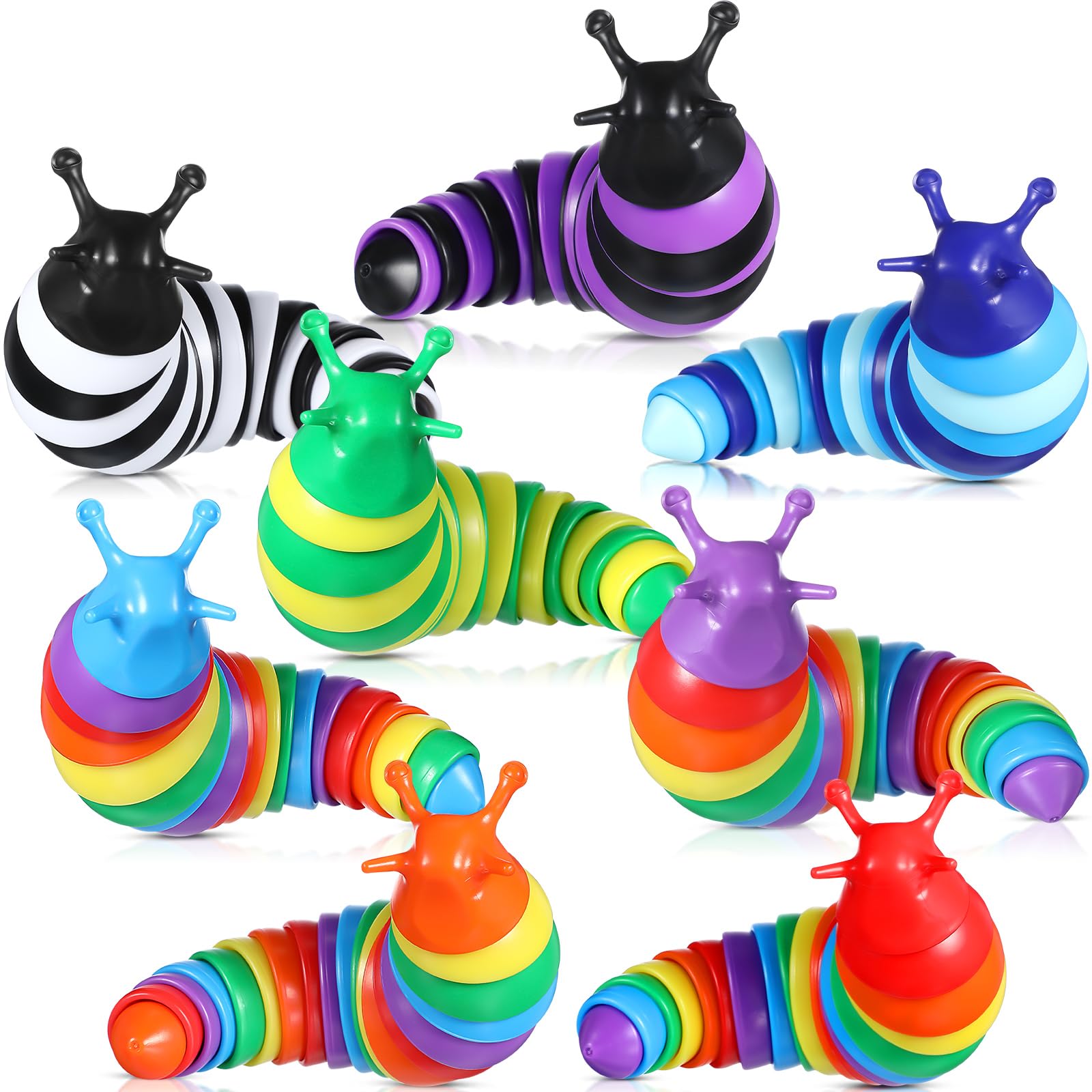 Brinquedo Fidget Sensory Slug Lewtemi 8 Unidades Para Crianças E Adultos