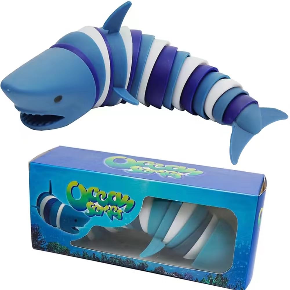 Brinquedo De Descompressão Amako Ocean Shark Para Crianças Com Autismo E Tdah