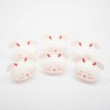 Kit 6 Coelhos De Páscoa Em Formato De Ovo Enfeite Decorativo