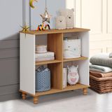 Estante Organizadora Para Quarto Infantil 4 Nichos Branco Nature Conny Shop Jm