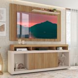 Rack Com Painel Para Sala Até 65 Polegadas Buriti Off White Mercy Shop Jm