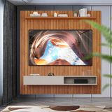 Painel Home Ripado Tv Até 70 Polegadas Cinamomo Off White Remo 1.8 Shop Jm