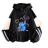 Moletom Sanmu Com Design De Bloqueio De Cores Universe Stitch
