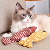 Cat Catnip Toy Fish Para Gatos Domésticos, Pacote Com 3 Unidades