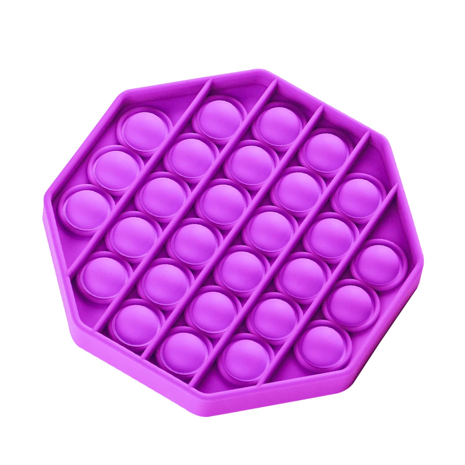 Brinquedo Sensorial Fidget Toy Radbizz Push Pop Bubble Purple Octago