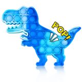 Brinquedo Sensorial Push Fidget Pop Gülife Nufr Tie-dye Dinosaur Blu