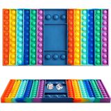 Tabuleiro De Xadrez Fidget Toy Xnmoa Pop Block Push Bubble De Silicone