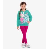 Conjunto Infantil Blusão Com Legging Rovi Kids Verde 2