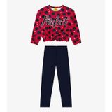 Conjunto Infantil Blusão Com Legging Rovi Kids Vermelho 4