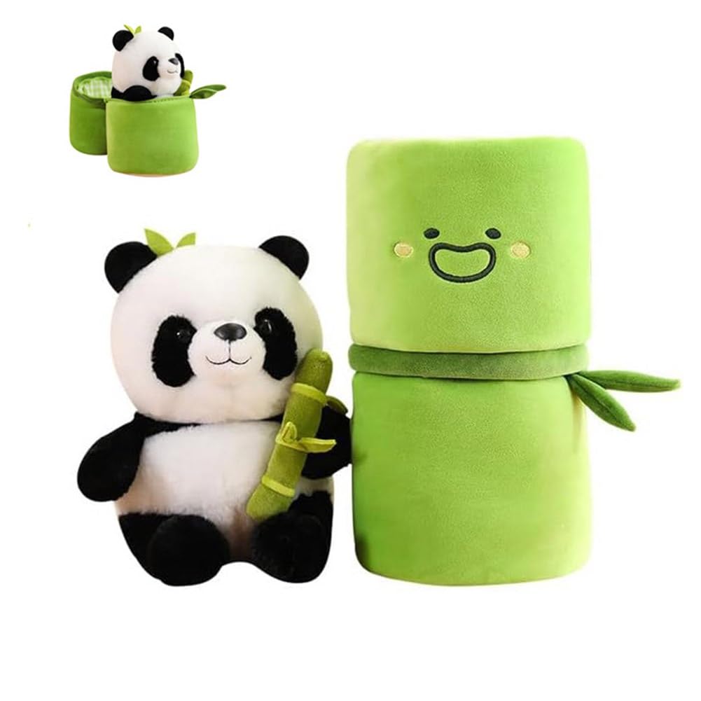 Bicho De Pelúcia Feqoqo Shapeazy Panda Com Pelúcia De Bambu De 25 Cm